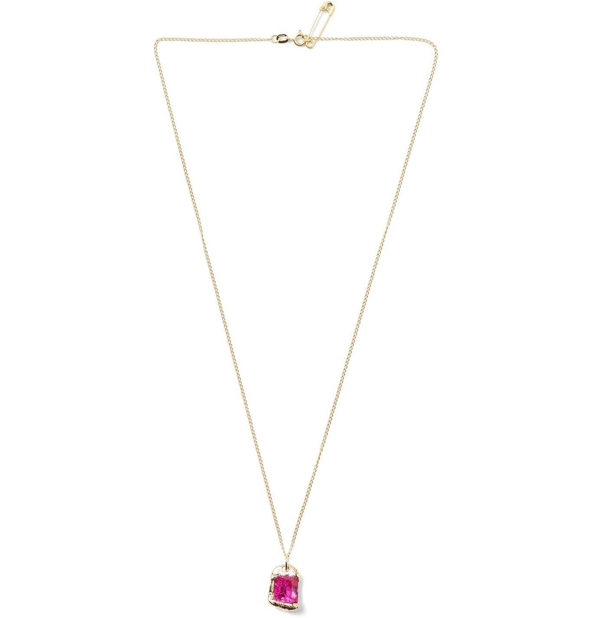 Bleue Burnham - The Rose 9-Karat Gold Sapphire Pendant Necklace