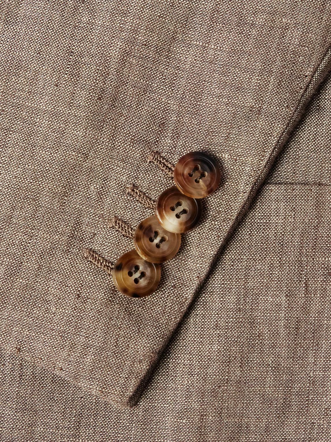 Kiton - Linen Blazer - Brown