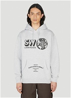 Saintwoods - World Member Hooded Sweatshirt in Light Grey