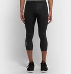 Adidas Sport - Alphaskin Mesh-Panelled Climacool 3/4 Compression Tights - Black