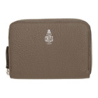 Mark Cross Taupe Small Zip Wallet