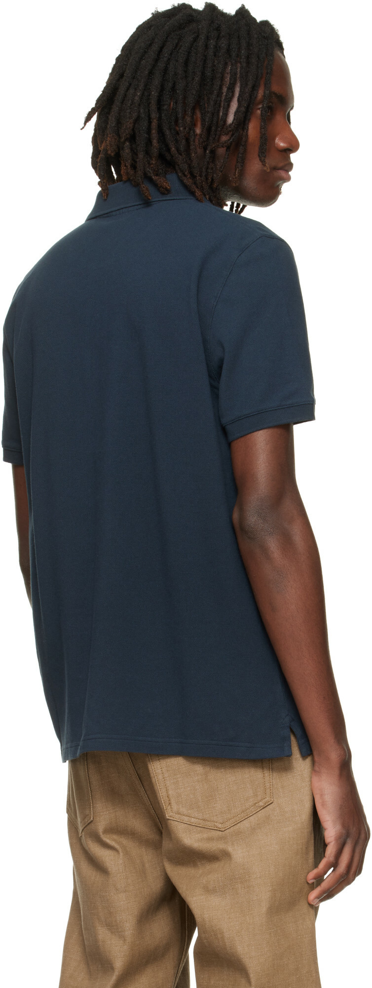 Maison Kitsuné Navy Fox Head Regular Polo