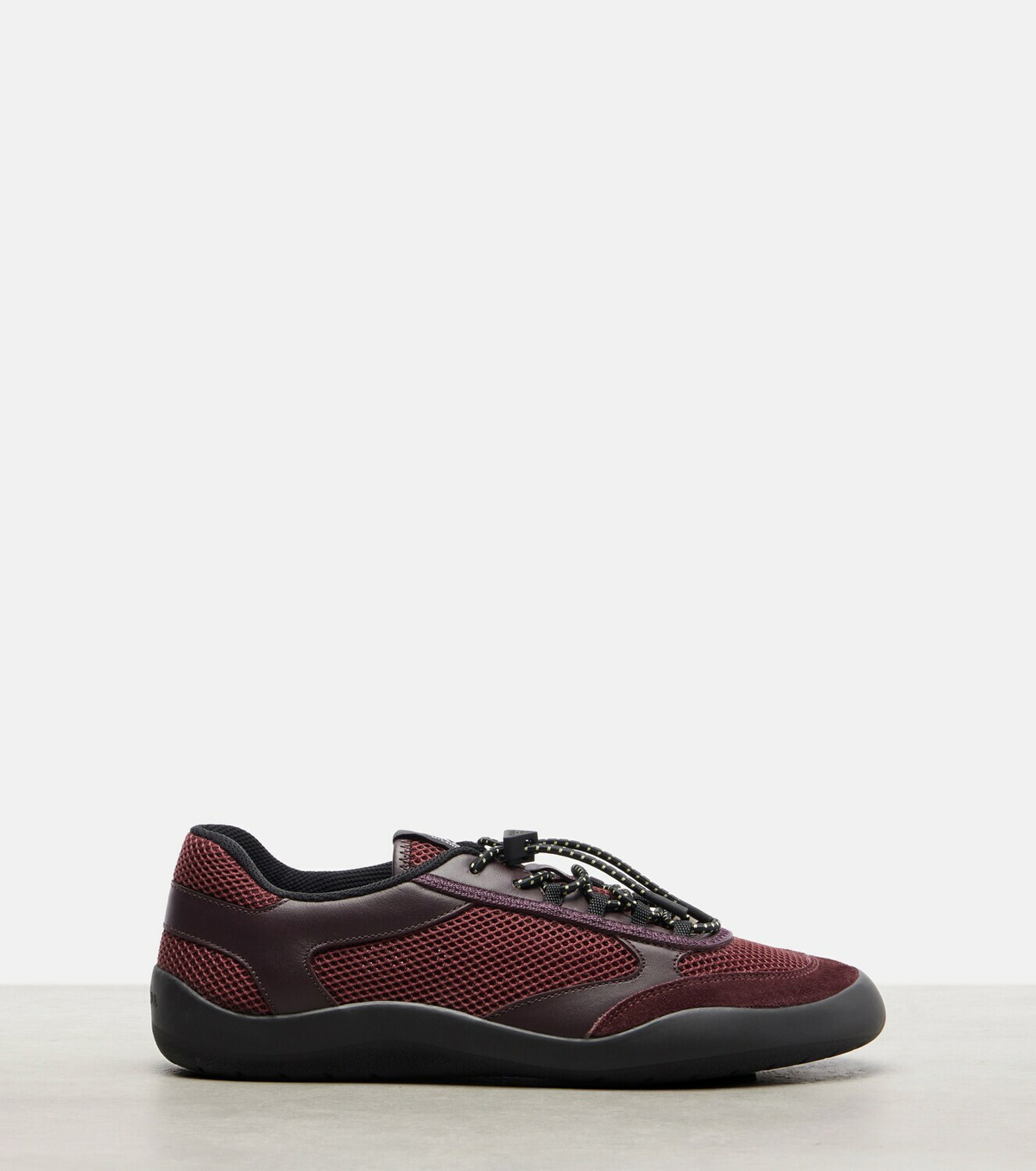 Prada Speedrock leather-trimmed sneakers
