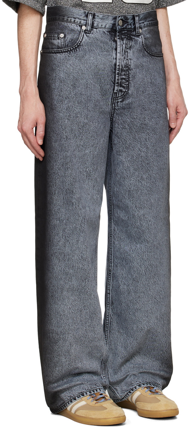 le PÈRE Black Wide-Leg Jeans