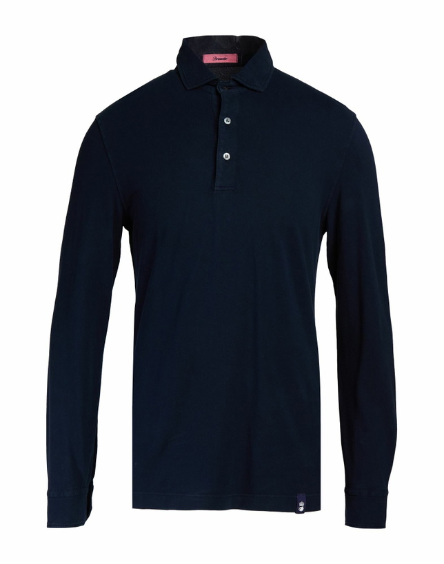 Photo: Drumohr Mens Polo shirt Midnight in Blue