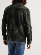 A Kind Of Guise - Dullu Tie-Dyed Virgin Wool-Flannel Overshirt - Green