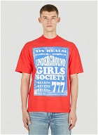 Underground Girls Society Raver T-Shirt in Red