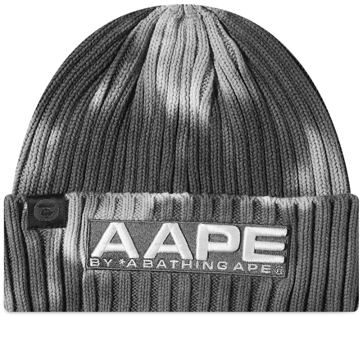 Photo: Men's AAPE Bleached Dyed Beanie in Grey