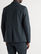 Officine Générale - Unstructured Cotton-Seersucker Suit Jacket - Blue