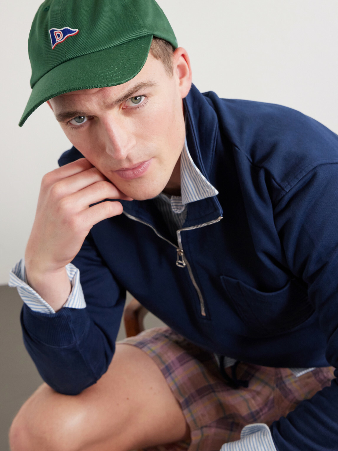 Drake's - Embroidered Cotton-Twill Cap