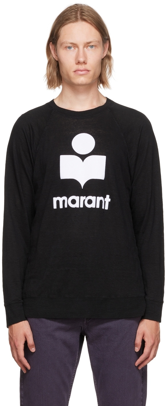 ISABEL MARANT｜LONG-SLEEVED ROUND NECK T-SHIRTS (KIEFFER Kieffer Tee-Shirt Man white | ISABEL MARANT Official online
