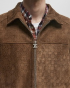 Daily Paper Camel suede jacket Brown Mens Bomber Jacket