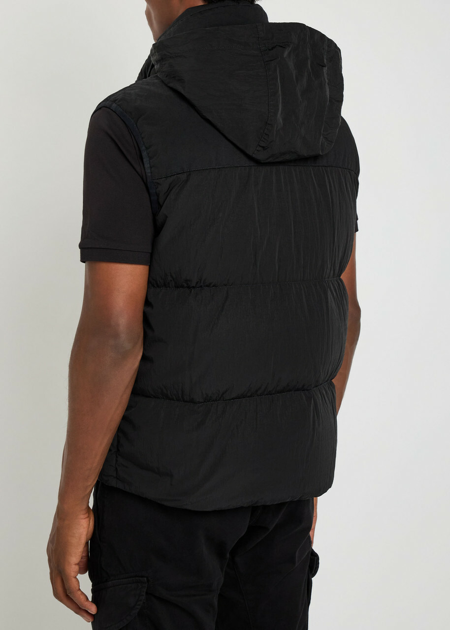 C.P. Company Eco Chrome E-mixed Quilted Gilet Black