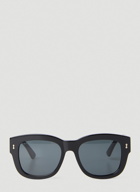 Round Frame Sunglasses in Black