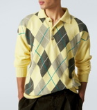 JW Anderson Argyle wool polo sweater
