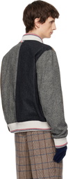 Thom Browne Multicolor Button Up Bomber Jacket