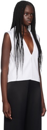 LESET White Yoko Tank Top