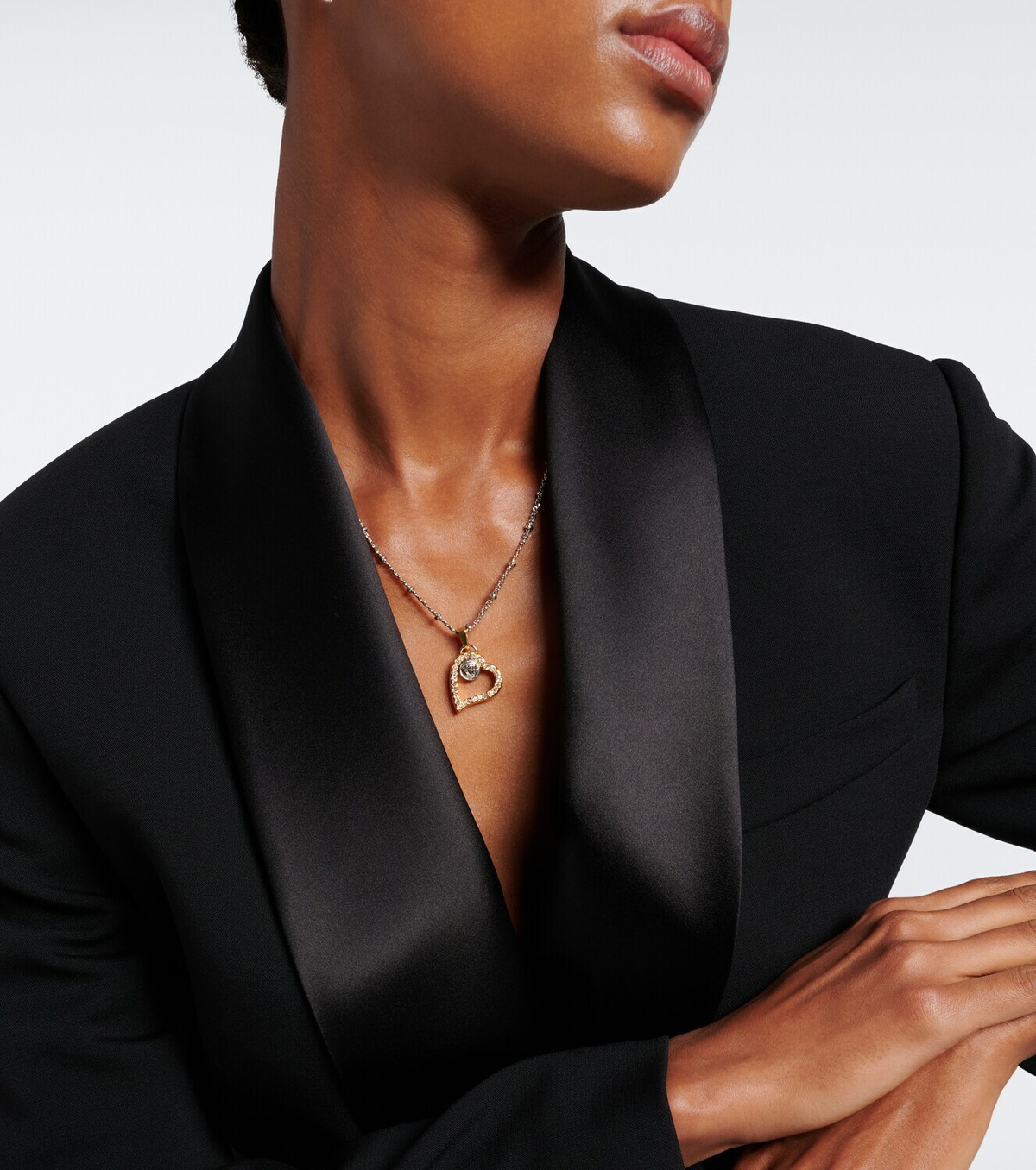 Versace Medusa embellished pendant necklace