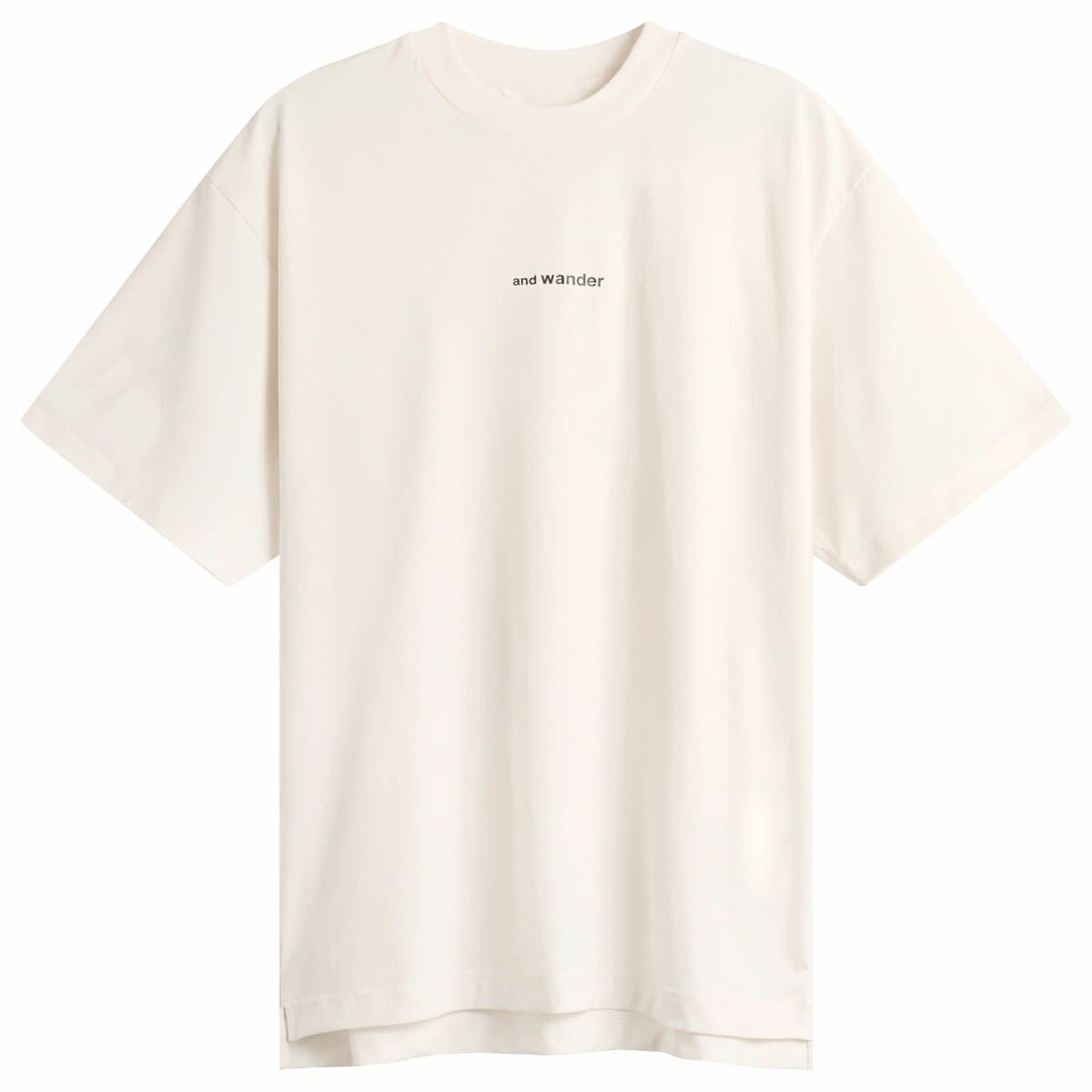 and wander Men's Dry Mesh T-Shirt in Off White