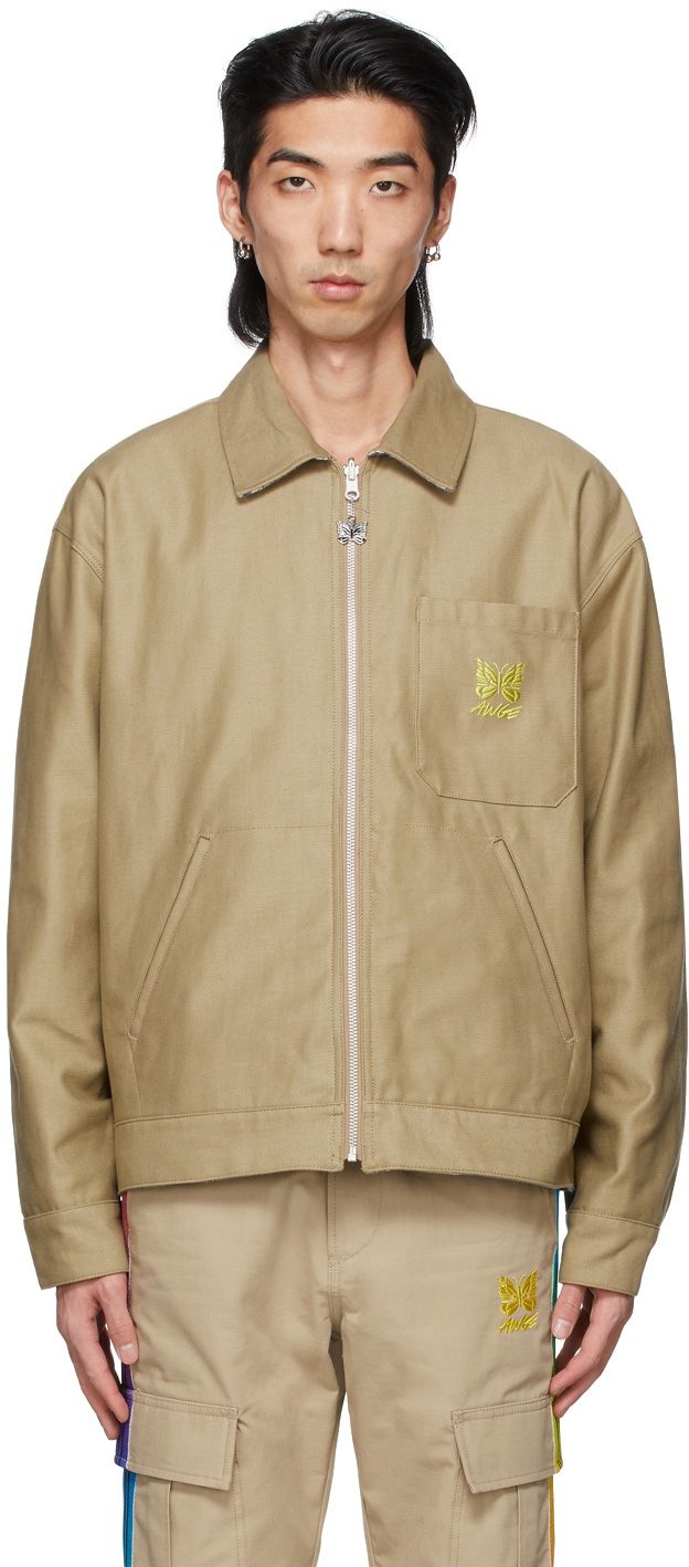 Needles Reversible Beige AWGE Edition Work Jacket Needles