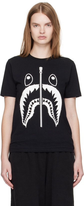 Photo: BAPE Black Crystal Stone Shark T-shirt