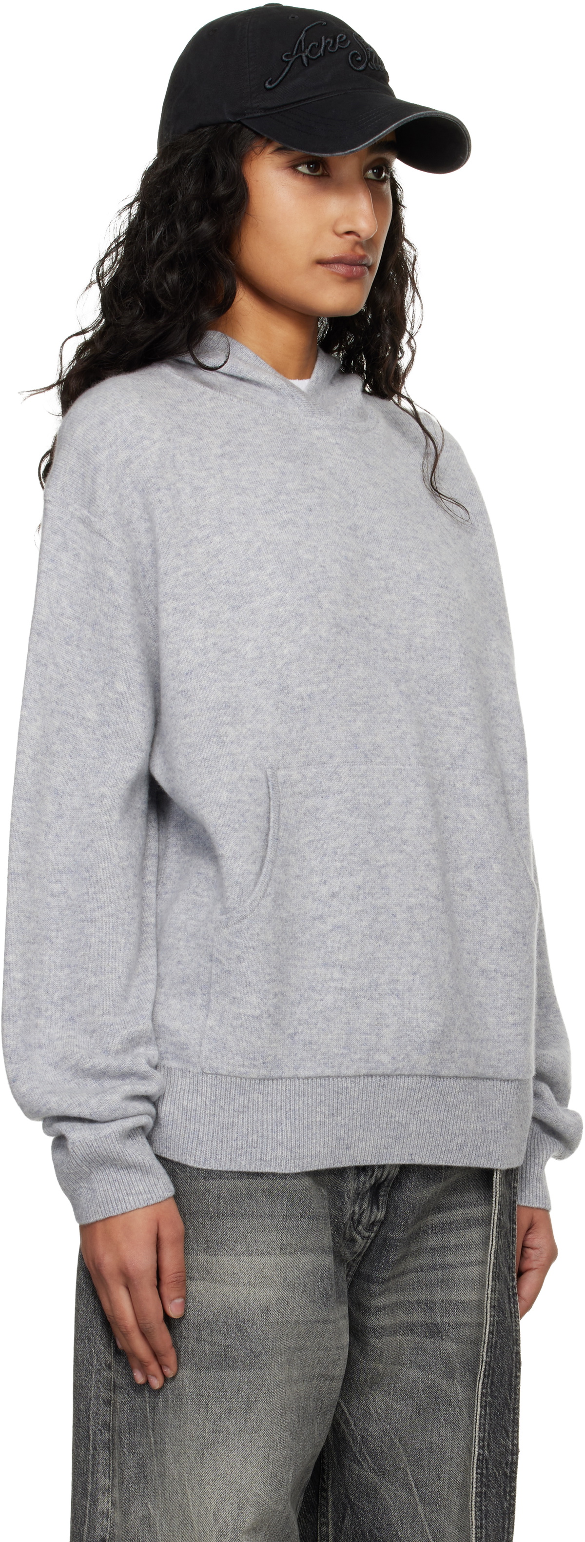 Acne Studios Gray Cashmere Hoodie