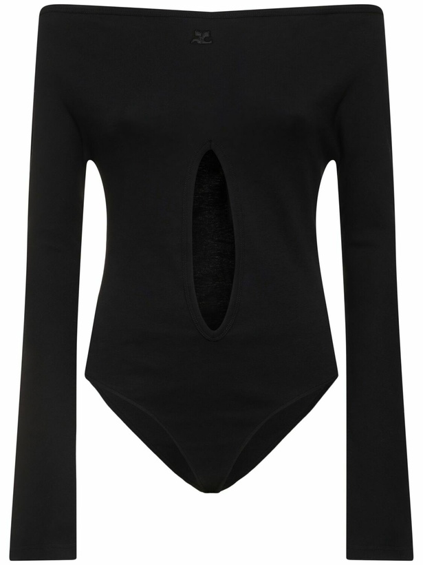 Photo: COURREGES Drop Jersey Cotton Bodysuit