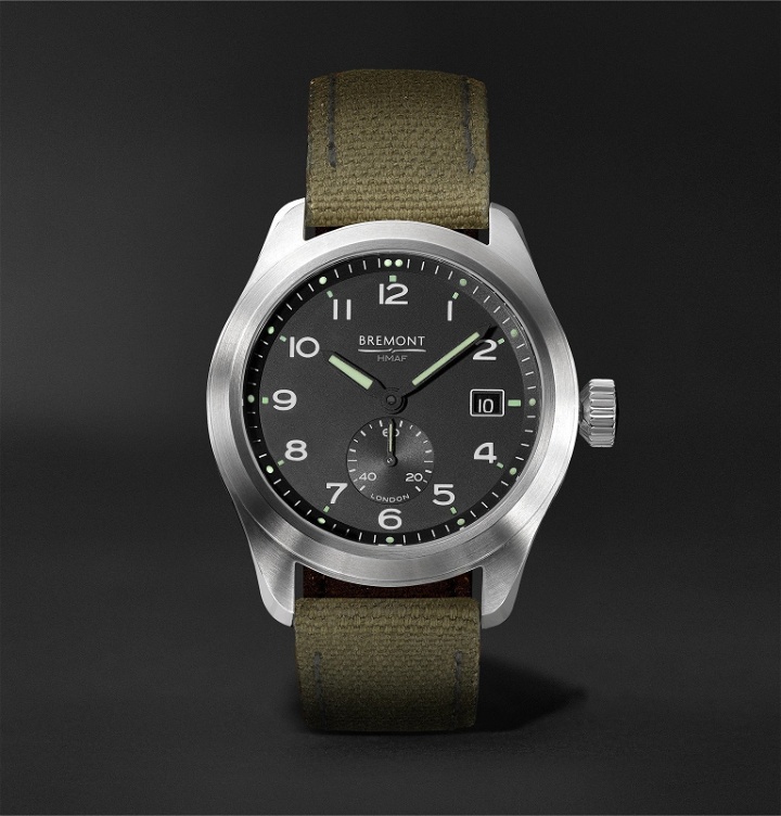 Photo: Bremont - Broadsword Automatic Chronometer 40mm Stainless Steel and Sailcloth Watch - Black