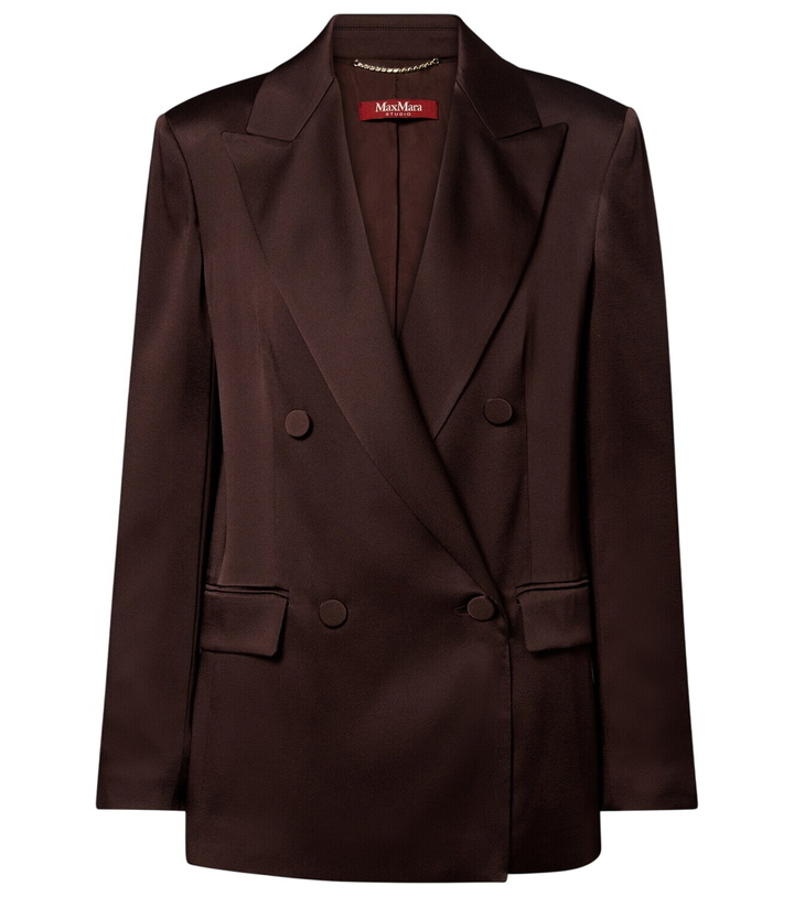 Photo: Max Mara Arca double-breasted satin blazer
