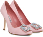 Manolo Blahnik PInk Hangisi 105 Heels