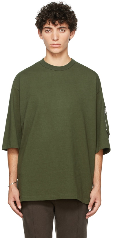 Photo: Undercover Khaki Zip T-Shirt