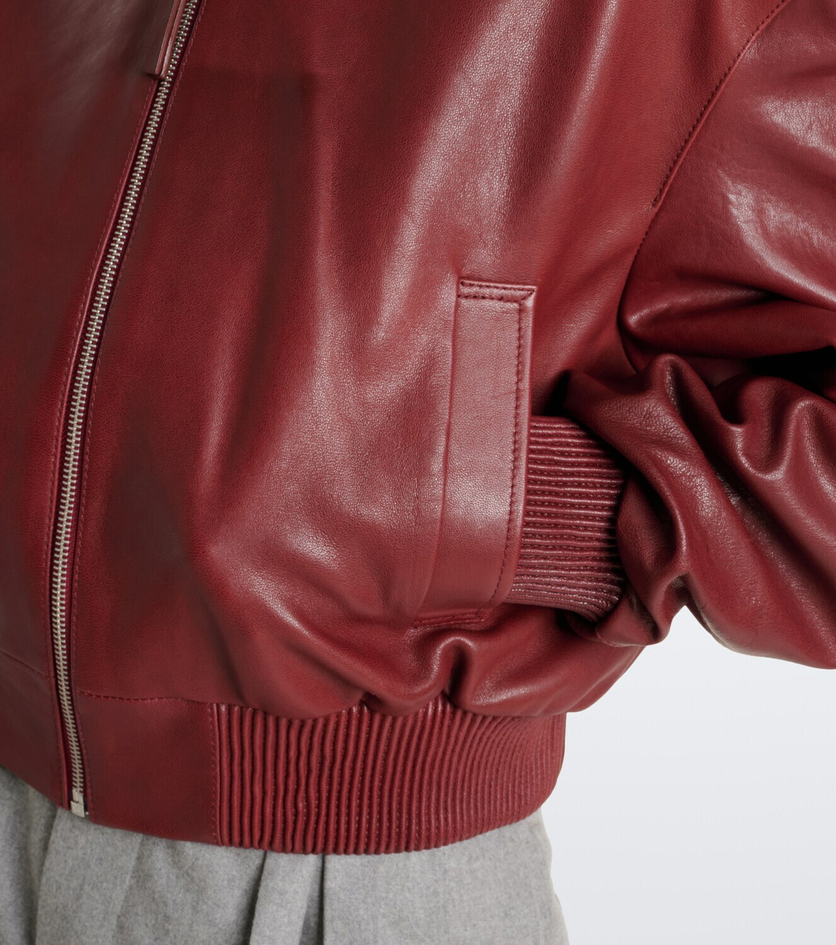 Arma Hannah leather bomber jacket