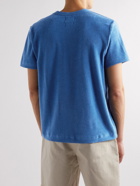 Howlin' - Fons Cotton-Blend Terry T-Shirt - Blue