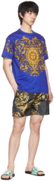 Versace Jeans Couture Blue Cotton T-Shirt