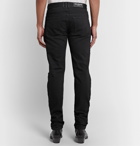 Balmain - Slim-Fit Tapered Distressed Denim Jeans - Black