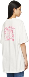 SJYP White 'Save The Earth' Dino T-Shirt