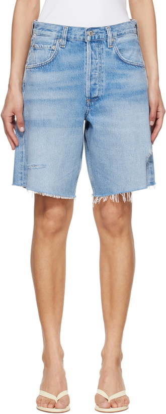 Photo: Citizens of Humanity Blue Ayla Shorts