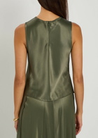 Vince Satin top Khaki
