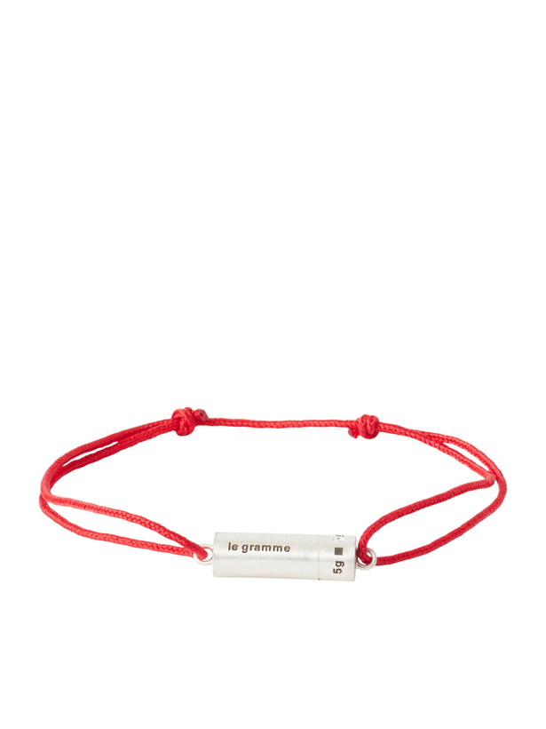 Photo: Le Gramme - 5G Sterling Silver Woven Bracelet