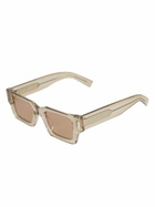Saint Laurent Eyewear Rectangular Frame Transparent Sunglasses