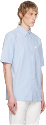 Fred Perry Blue Embroidered Shirt