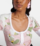 Chloé Floral clip-on earrings