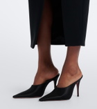Amina Muaddi Felicia satin mules
