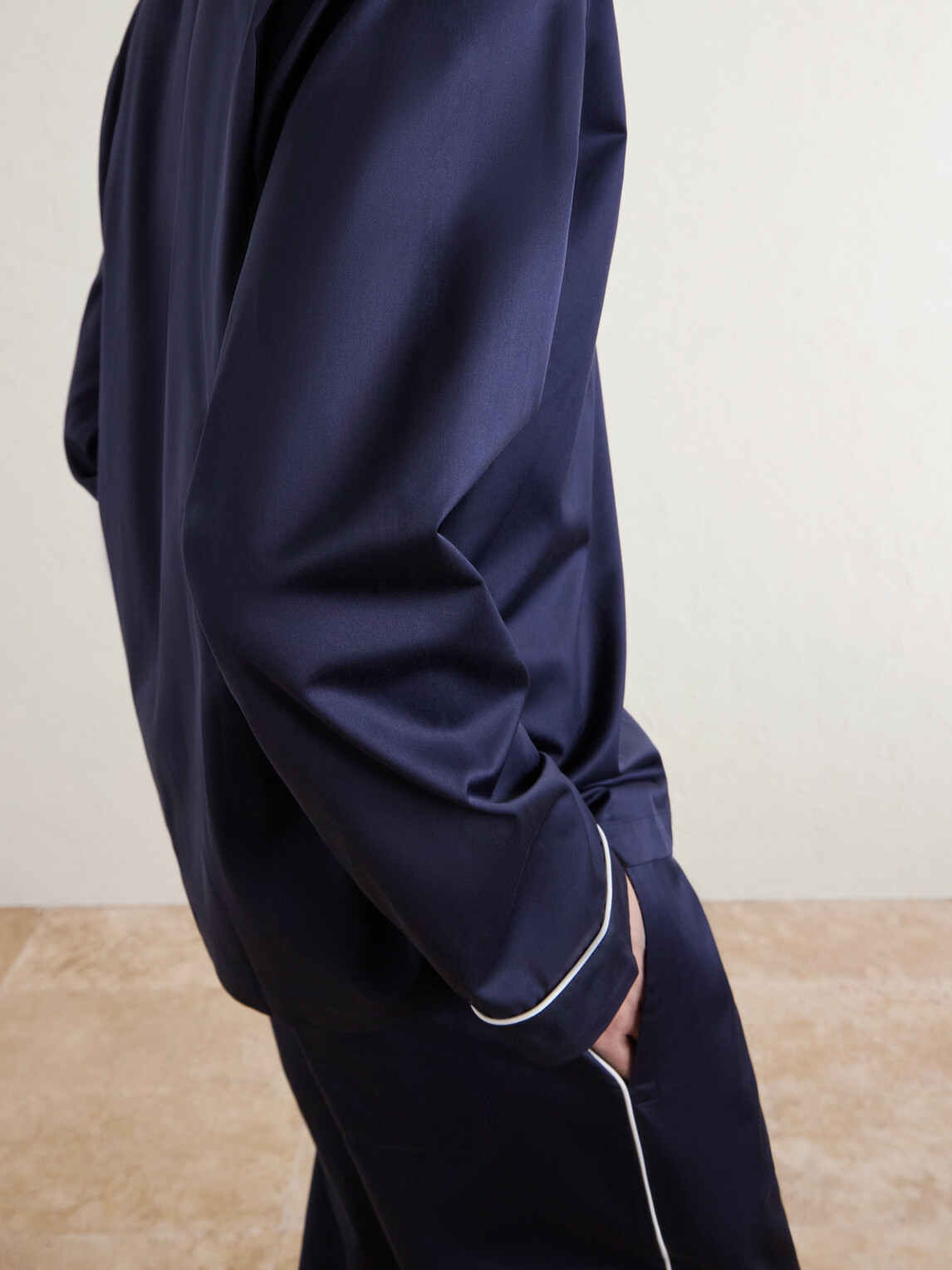 TEKLA - Chelsea Cotton-Satin Pyjama Set - Blue