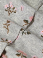 YMC - Corgi Mélange Printed Cotton-Blend Socks