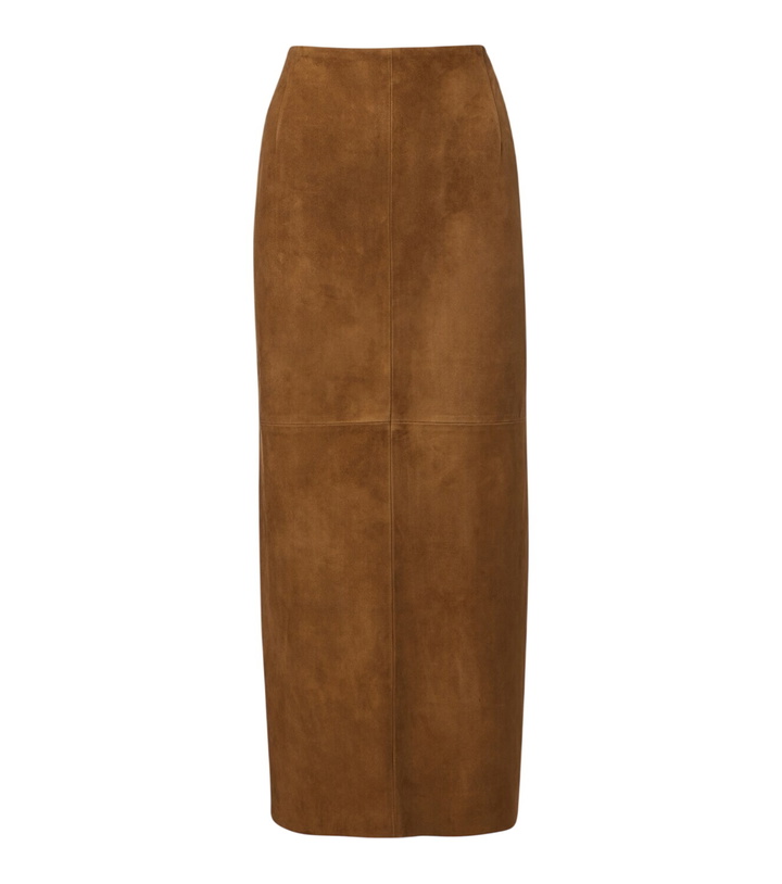 Photo: Nour Hammour Selly suede midi skirt