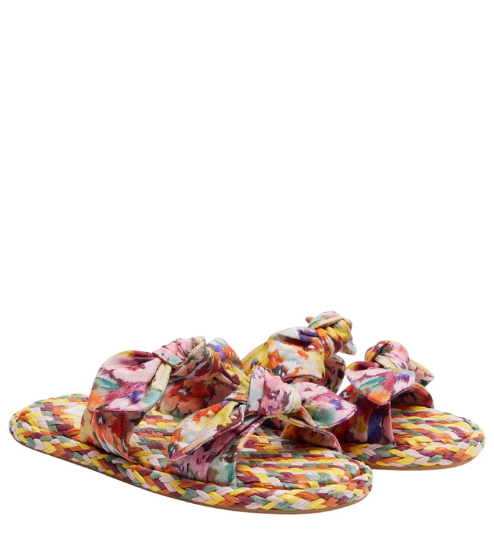Photo: Zimmermann Carousel printed espadrille slides