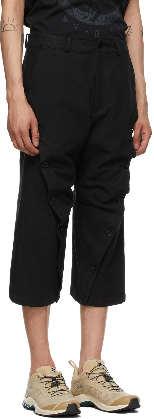 Hyein Seo Black Wavy Trousers Hyein Seo
