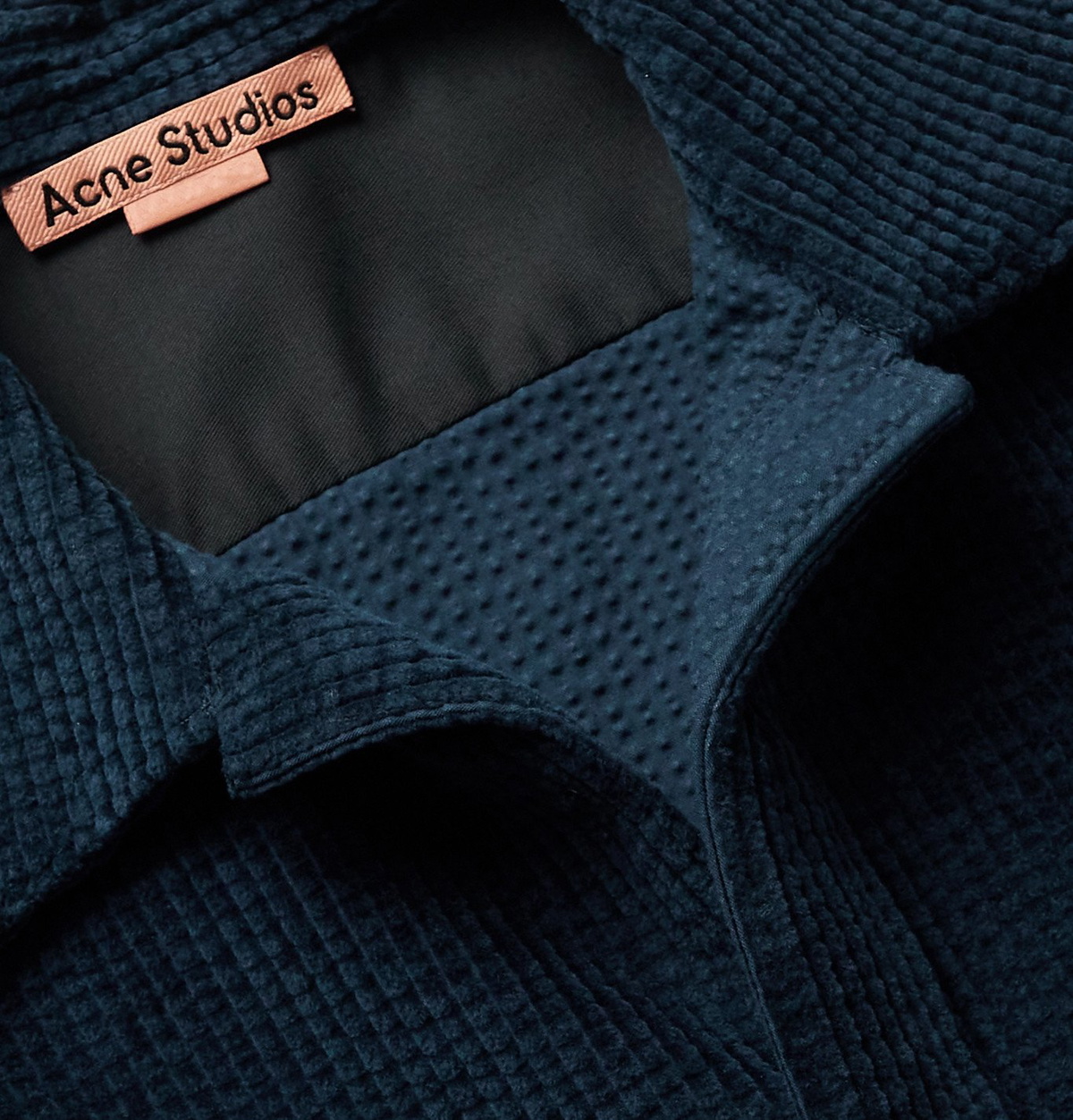 【極美品】Acne Studios COTTON BLEND OVERSHIRT ACNE STUDIOS - Denver Cotton-Blend Corduroy Overshirt - Blue Acne