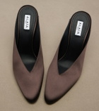 Alaïa Cone satin mules
